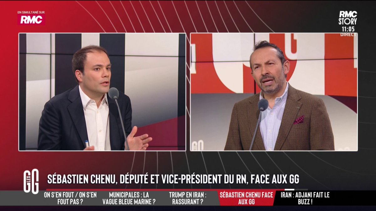 🗣️ Charles Consigny : "On a le sentiment que l'international n'est pas le fort du RN." 🗣️ Sébastien Chenu : "Vous trouvez que c'est le fort d'Emmanuel Macron ?" 🗣️ Charles Consigny : "Jordan Bardella a expliqué ce matin qu'il n'a rien à redire sur la position de Macron." #GGRMC