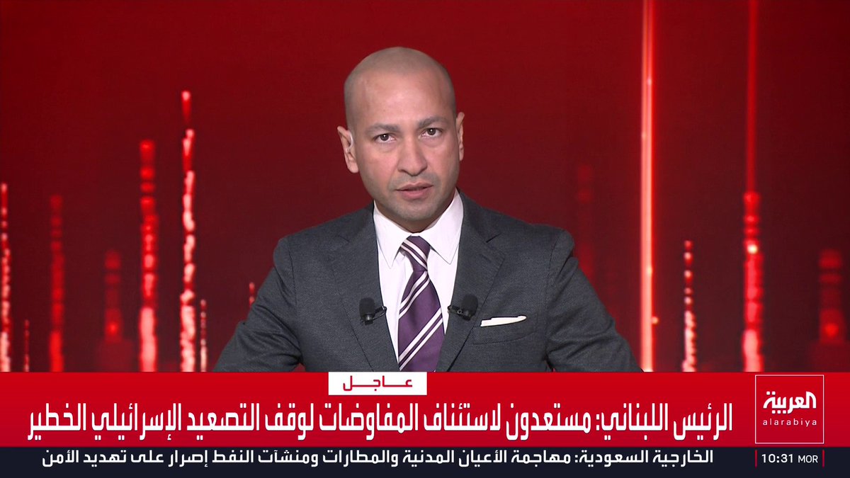 الرئيس اللبناني: مستعدون لاستئناف المفاوضات لوقف التصعيد الإسرائيلي الخطير