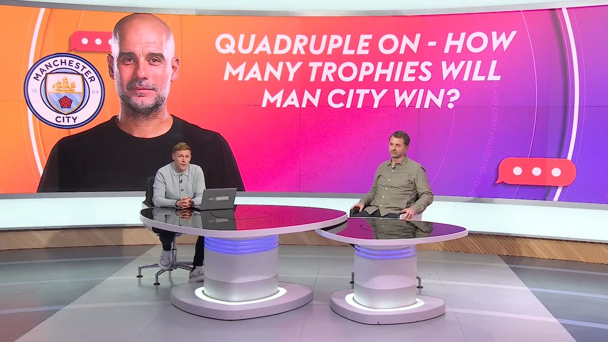 🗣️ "It's not the one they want" Tim Sherwood believes Man City will win the Carabao Cup, but will not claim any of the other 3 trophies currently available to Pep Guardiola's side. #SkySportsFC