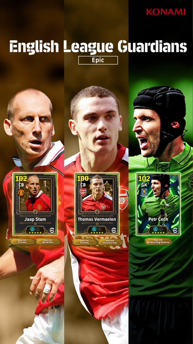 【Epic: English League Guardians】 トーマス フェルマーレンとヤープ スタムがeFootball™ 30周年特別カードで登場! ペトル チェフ トーマス フェルマーレン ヤープ スタム イングランドリーグで鉄壁の守備を築いたレジェンドたちをゲットしよう! #イーフト #eFootball
