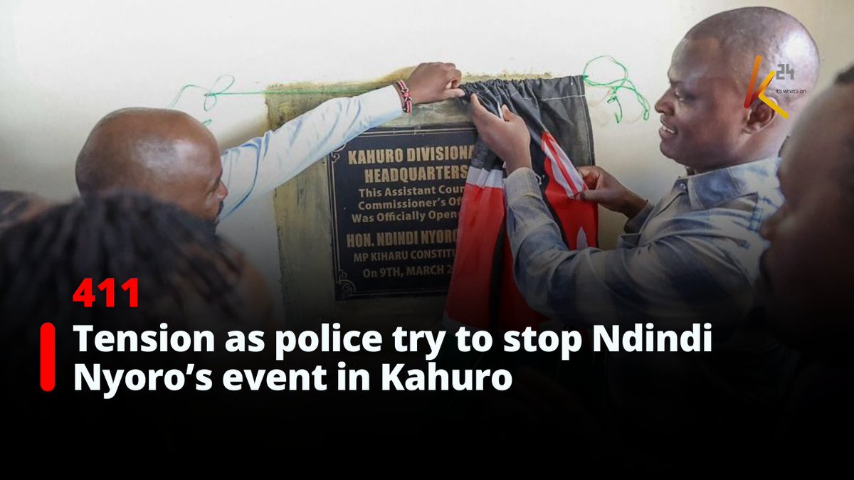 Tension as police try to stop Ndindi Nyoro’s event in Kahuro