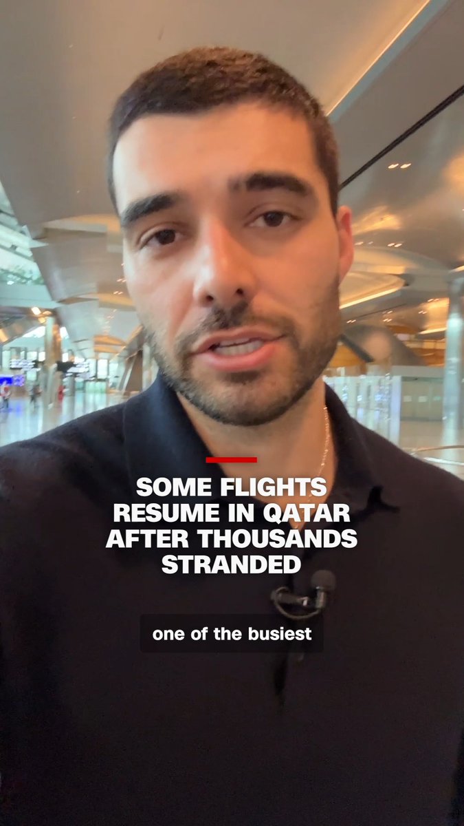 Regional conflict has triggered the biggest disruption to air travel across the Gulf since the COVID-19 pandemic. More than 8,000 passengers have been stranded in Qatar since the conflict began on February 28 after the country closed its airspace. Airlines are now beginning to reopen limited routes. CNN's Bijan Hosseini is at Doha's Hamad International Airport where Qatar Airways is operating flights to help stranded travelers finally get home.