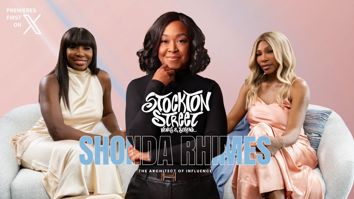 On this episode of Stockton Street, @venuseswilliams and I sit down with the architect of influence, shonda rhimes. We talk about the power of storytelling, creating lasting impact, and what it takes to build something bigger than yourself.