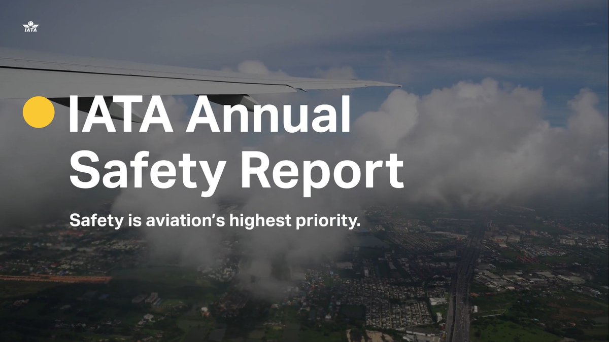 IATA's Annual Safety Report demonstrates that 2025 was a solid year for safety performance. Focus on global standards and collaboration guided by safety data are driving many of the improvements. Access the interactive safety report 👉
