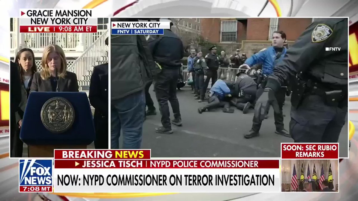 BREAKING: NYC protest attack being investigated as ‘act of ISIS-inspired terrorism,’ NYPD Commissioner Jessica Tisch says. Tisch confirmed the devices used were IEDs capable of causing 'serious injury or death.'