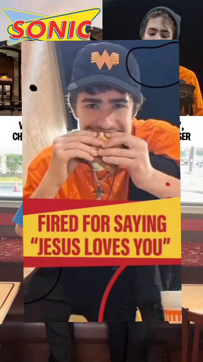 WHATABURGER’S BIGGEST MISTAKE IS SONIC’S BIGGEST WIN ​Remember Byron, the teen who went viral after Whataburger fired him just for praying before his food reviews? He just pulled the ultimate comeback. Instead of taking easy internet money, he got a new job at Sonic. His new boss actually encourages his videos, and he’s using his fame to raise money for a local high school football team instead of himself. Now the internet is officially boycotting Whataburger to support his Sonic location. ​Did Whataburger take a massive L here?