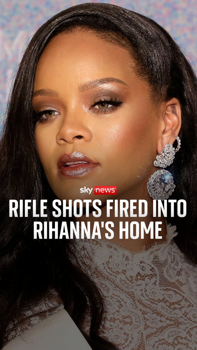 Several gunshots have been fired into Rihanna's California home - with one round penetrating the mansion's wall. LA police have said the popstar was home at the time - but it is unclear whether her partner A$AP Rocky and their children were inside.