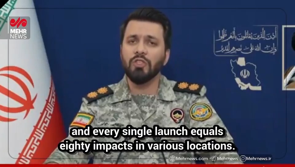 Iran military just dropped the new bombshell that FOX news won't show you: "Every single launch equals 80 impacts." Iran is publicly confirming the use of devastating swarm tactics or MIRV-capable ballistic missiles. Air defense systems are facing a mathematical nightmare.