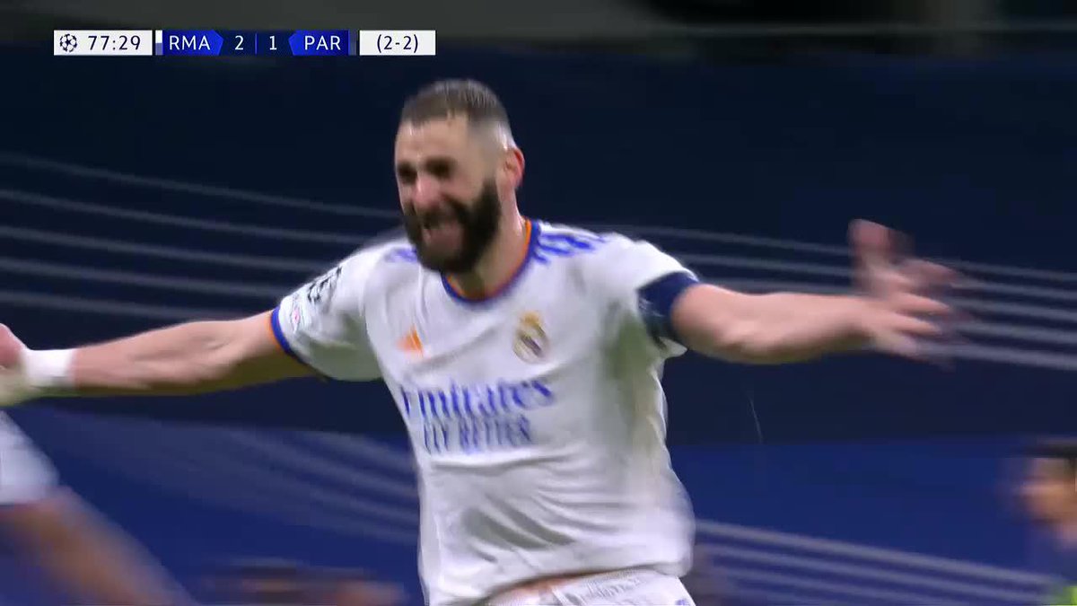 ¡UNO DE LOS TRIUNFOS MERENGUES MÁS ESPECTACULARES DE LOS ÚLTIMOS AÑOS! 😱 Un día como hoy, pero en 2022, Real Madrid eliminaba al PSG de Messi, Neymar y Mbappé 🔥 Karim Benzema fue el héroe de esa noche en el Bernabéu ⚽ Gol a los 61' ⚽ Gol a los 76' ⚽ Gol a los 78'