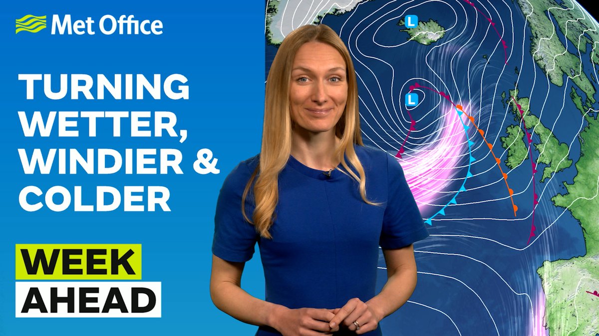 There will be some bright and mild weather this week but strong winds and heavy rain return in western areas from mid-week and cold air brings a risk of snow and ice in northern areas by Friday. Here's Annie with the Week Ahead forecast 👇