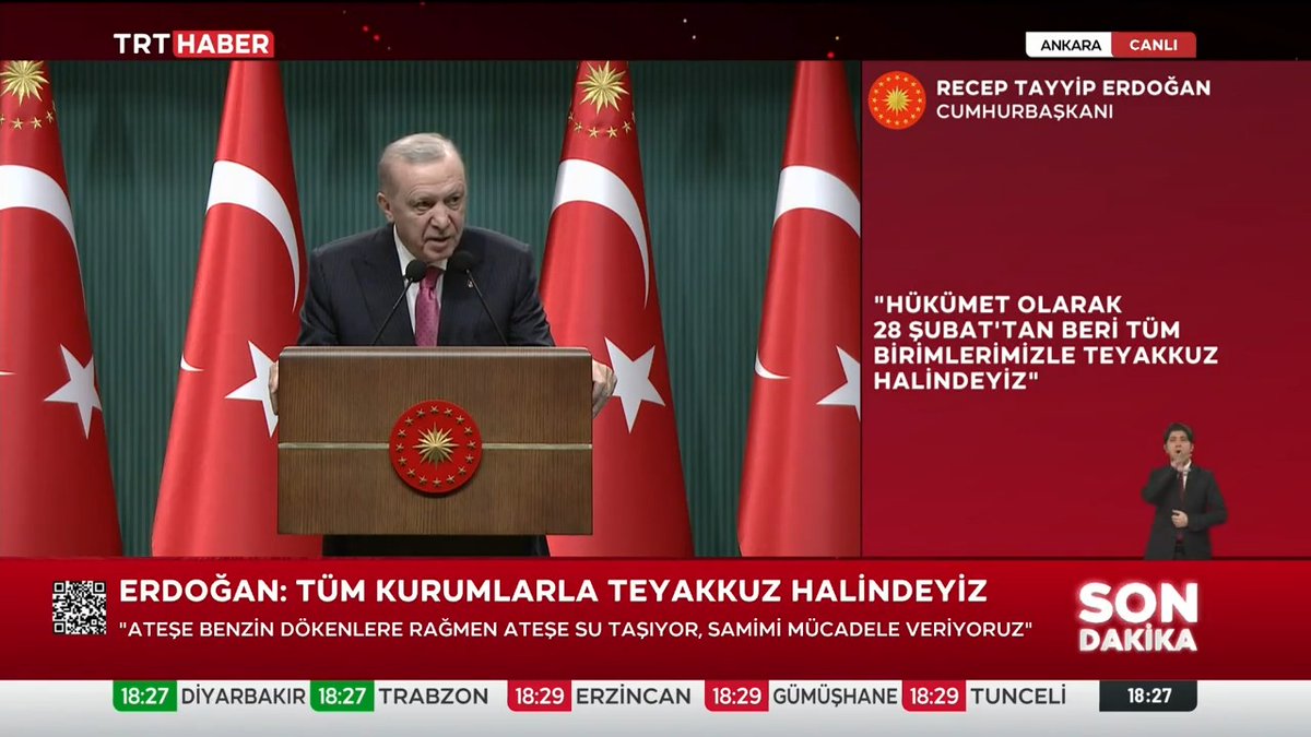 “Türkiye, bekasına uzanacak kirli elleri kıracak bir güce sahiptir” Cumhurbaşkanı Erdoğan: Ne devletimiz ne de hükümetimiz bir acziyet içinde değildir. Türkiye, diplomasi savunma ve istihbarat olmak üzere her alanda güçlüdür, muktedirdir.
