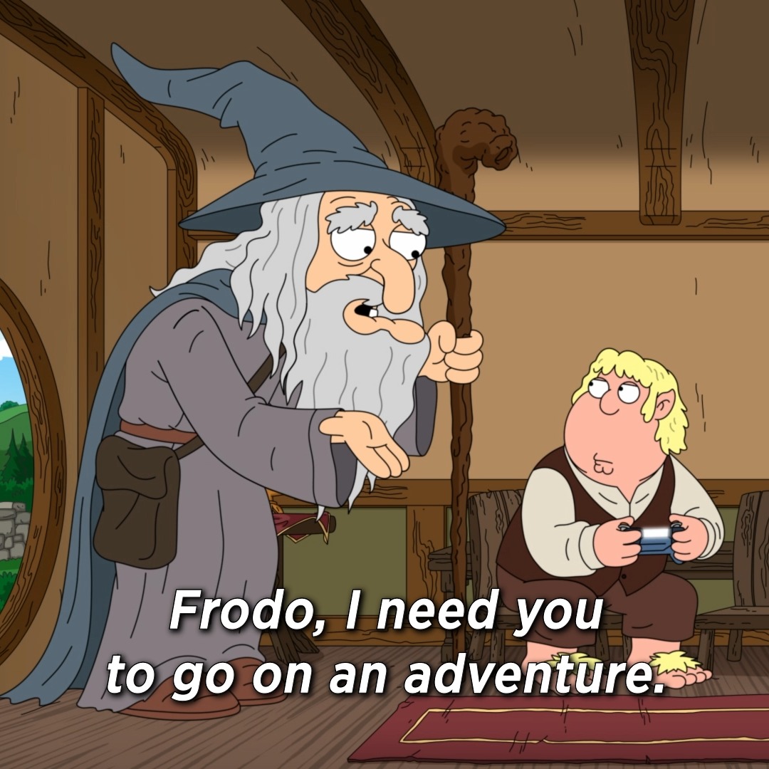 there would be a spencer's gifts in mordor 🔥 stream the latest #familyguy now on Hulu.