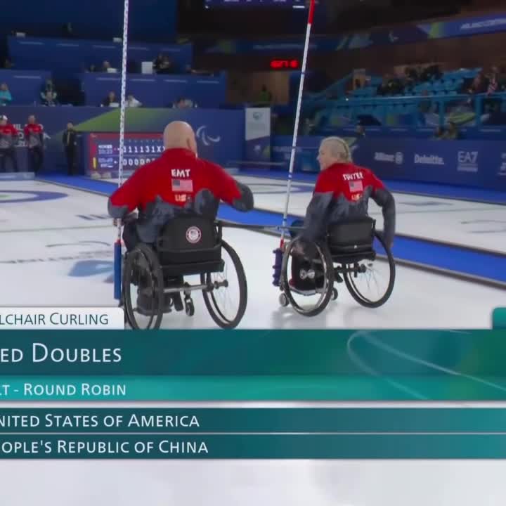 When it all comes down to the final stone, that's curling at its FINEST. 🔥 Team USA is headed to the Winter Paralympics mixed doubles semifinals!