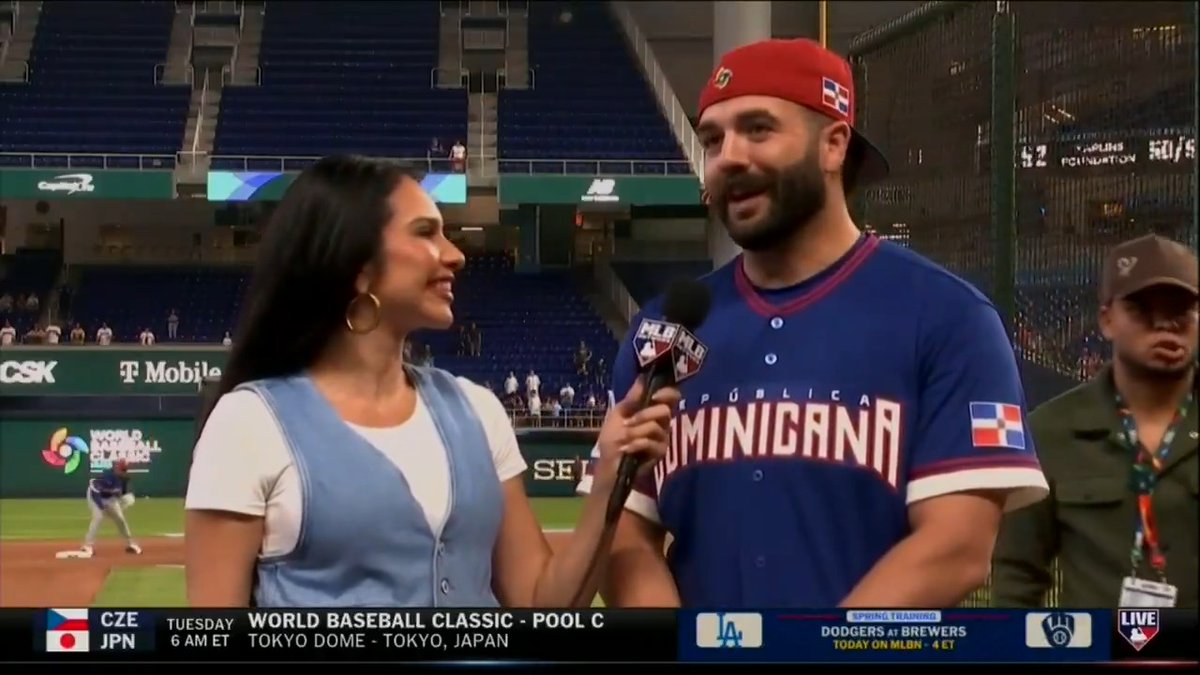 “I didn't know what to expect... They're all great guys and even better now getting to play with them. One of the best groups I've ever played with.” New York Yankees and Dominican Republic catcher Austin Wells joined Siera Santos to discuss his first #WorldBaseballClassic so far.