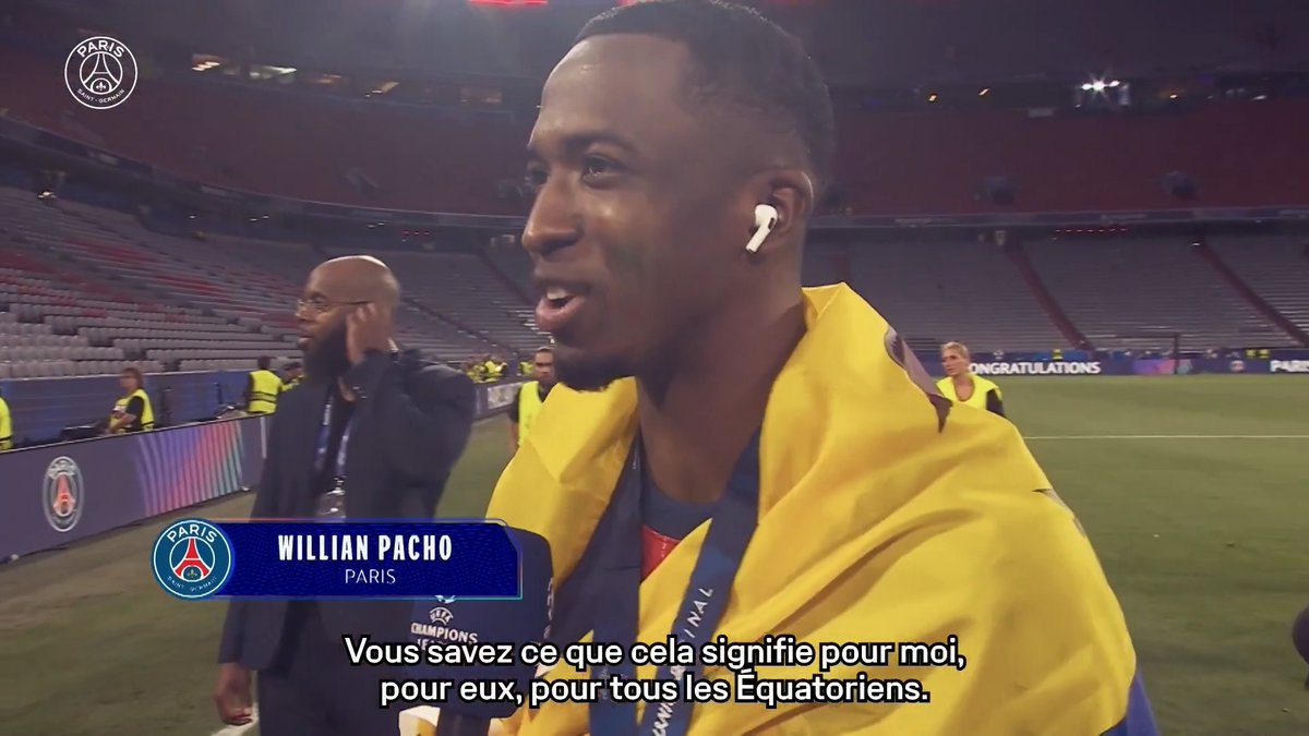 🎙️ Les mots de Willian Pacho avant #PSGCHE en UEFA Champions League. Le titre européen, le numéro 51 ou encore les retrouvailles avec Moisés Caicedo, notre défenseur s'est confié auprès de l'UEFA.