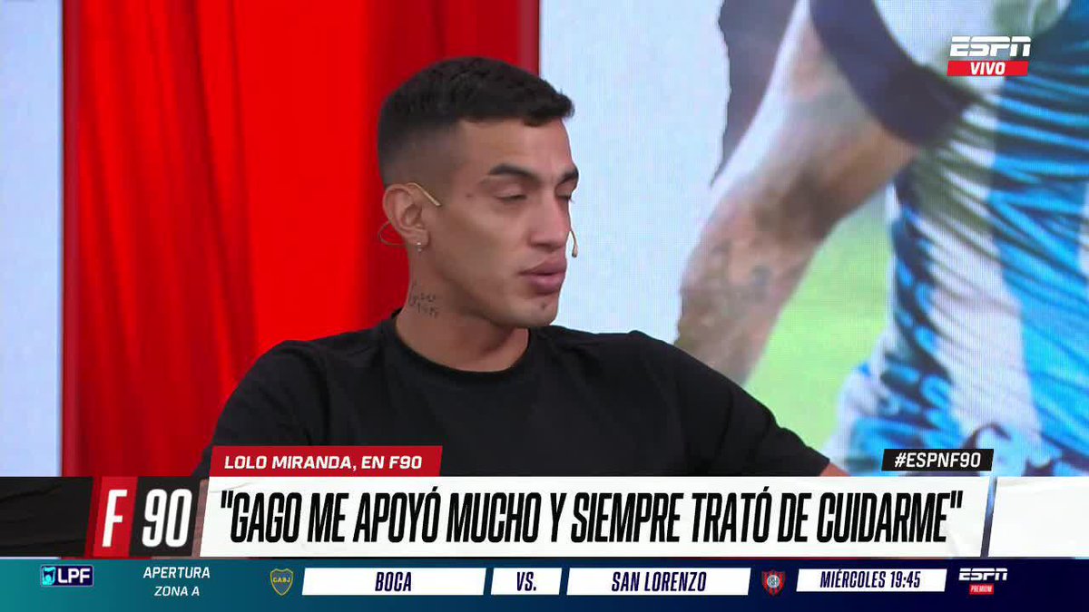 "MI NENE ME QUIERE VER JUGAR Y YO LE DIGO A QUE TIENE QUE JUGAR COMO JUANFER" 🥹 Lolo Miranda se emocionó al hablar de su hijo 📺 #ESPNF90 | #DisneyPlus Plan Premium