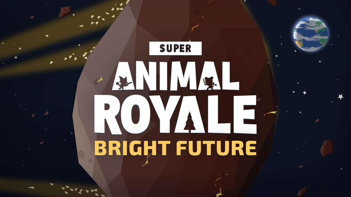 A meteor lands in Super Animal World on March 31st ☄️ The Bright Future Update brings Super Gorillas, X-Ray Cannons, Uzis, Dualzies, Banan Altars, and a bunch of community-requested upgrades