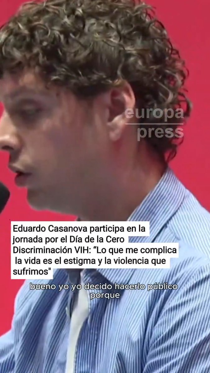 El actor Eduardo Casanova participa en la jornada por el Día de la Cero Discriminación VIH: “Lo que me complica la vida es el estigma y la violencia que sufrimos"
