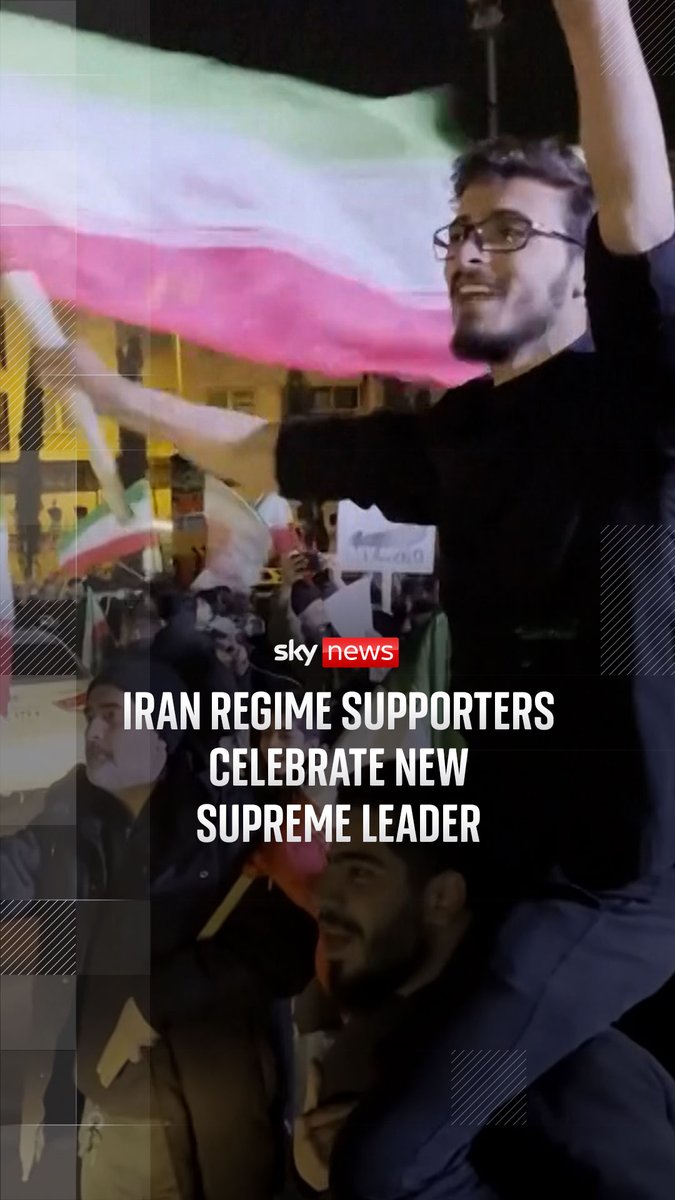 Supporters rallied in the streets of Tehran to celebrate the appointment of Mojtaba Khamenei as Iran's new supreme leader. He is the second-oldest son of Ayatollah Ali Khamenei, who had led Iran until he was killed in U.S.-Israeli strikes. Iran latest ➡️