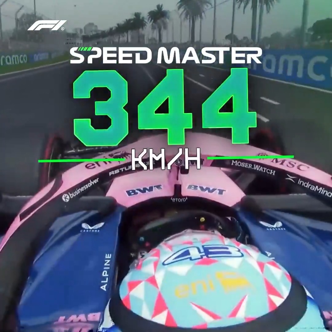 Catch him if you can! 💨 The first-ever aramco Speed Master is Franco Colapinto, clocking the fastest speed at the Australian Grand Prix 🤝 #F1 #AusGP