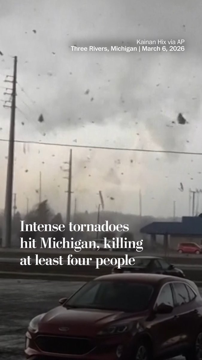 Authorities searched through rubble and debris in southern Michigan on Saturday after suspected tornadoes tore through the region and killed four people, including a 12-year-old boy, during powerful storms also blamed for two deaths in eastern Oklahoma. First responders from multiple agencies in the Union Lake area near Union City looked for more possible victims and worked to clear roads, authorities said. The National Weather Service said an initial assessment confirmed that an EF3 tornado with winds of at least 150 mph (241 kph) struck the Union Lake area Friday. “Mostly likely there were three distinct tornadoes, but we won’t know 100% for sure until they finish the survey,” said meteorologist Lonnie Fisher of the National Weather Service, adding that the storms intensified rapidly in southern Michigan after hitting northern Indiana.