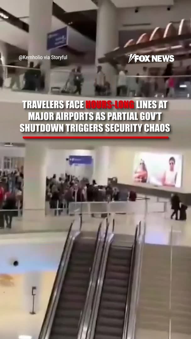 SECURITY SLOWDOWN: Travelers at airports across the country facing hours-long lines to get through security due to TSA staffing shortages as the DHS government shutdown shows no sign of ending. The Department of Homeland Security has been without funding since mid-February after Congress failed to reach a deal.