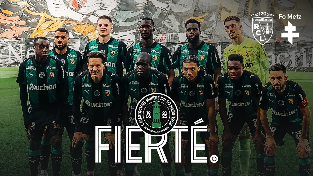 𝑭𝒊𝒆𝒓𝒕𝒆́. 💚🖤 #FiersDEtreLensois #RCLFCM