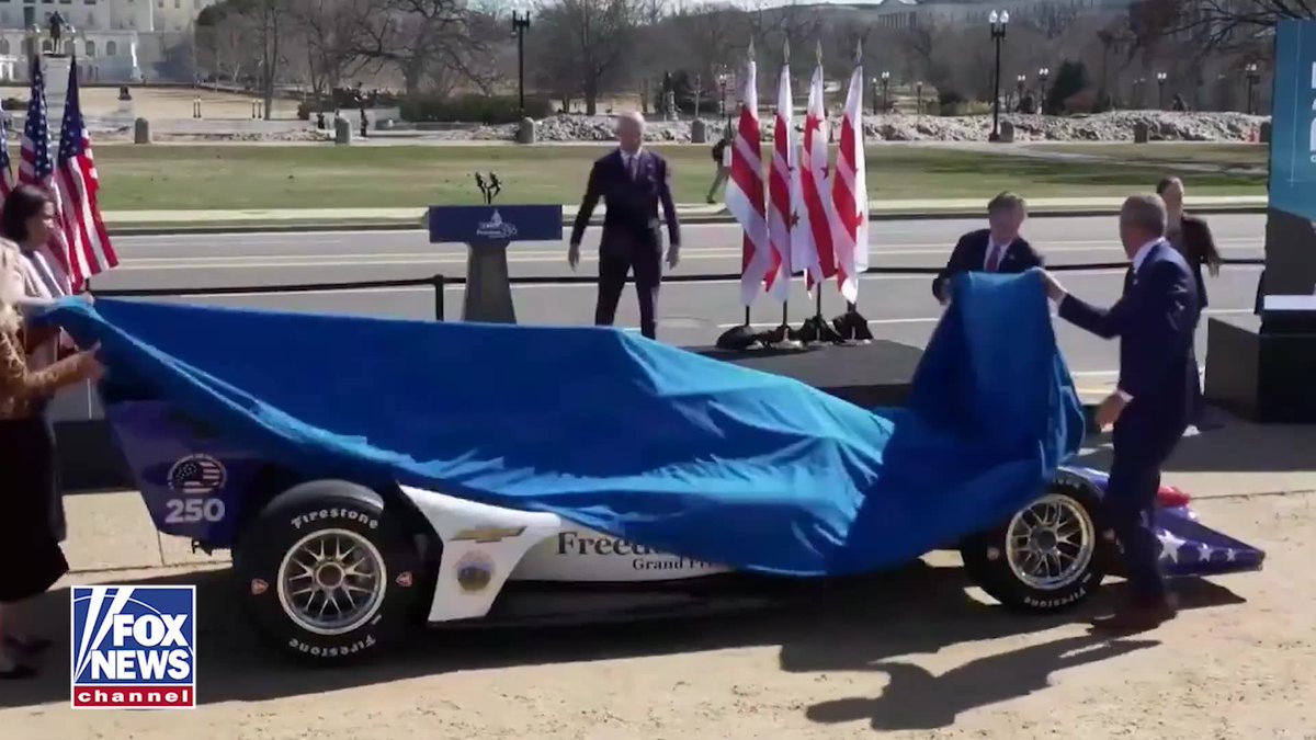 STARS, STRIPES &amp; SPEED 🇺🇸 IndyCar unveils the “Freedom250” — a red, white and blue ride set to hit the streets for the Grand Prix race in Washington, D.C. this August. | Mark Meredith