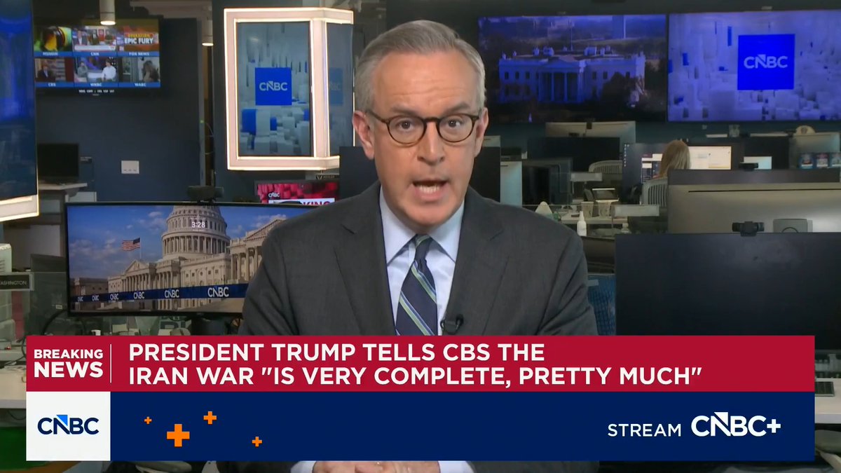 Big news looks like Israel won't even last 12 days at this time war 😭🤣😂 Trump tells CBS that Iran ‘war is very complete’ CNBC news
