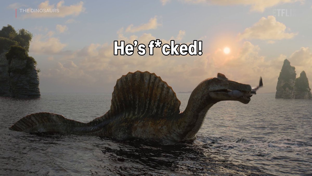 Morgan F***ing Freeman cackling in these THE DINOSAURS bloopers is exactly what I needed today.