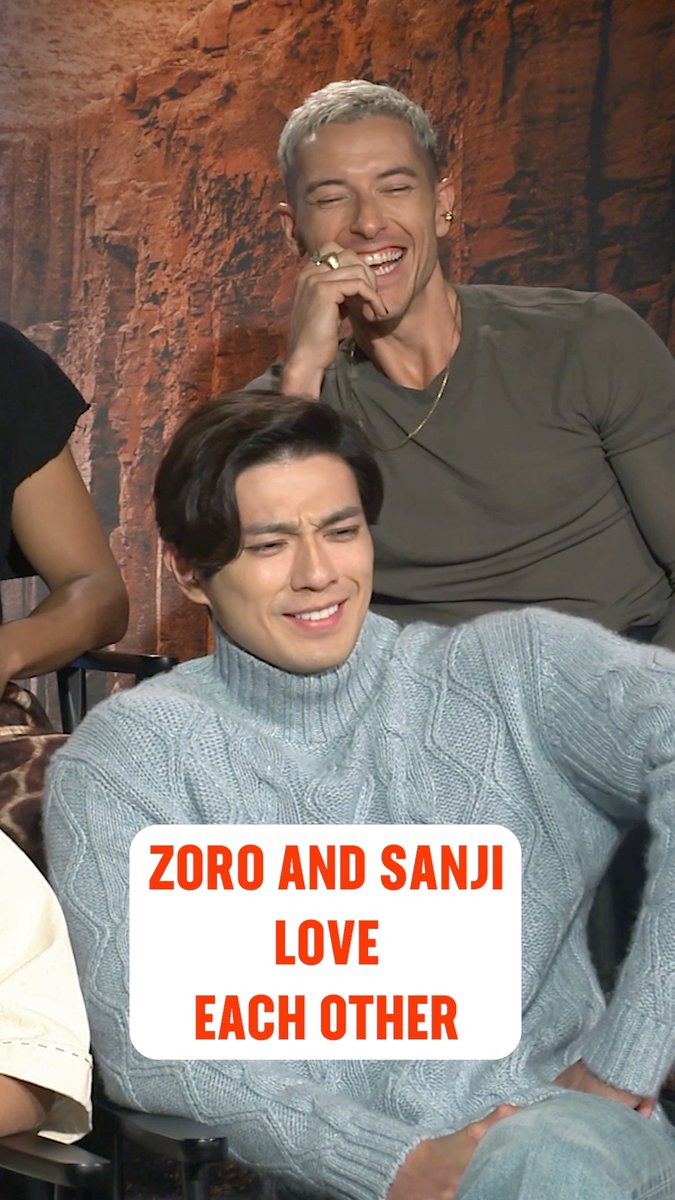#OnePiece stars Taz Skylar and Mackenyu compliment each other's stunt work and muscles. 😂 Watch the full RT Watchlist interview here: