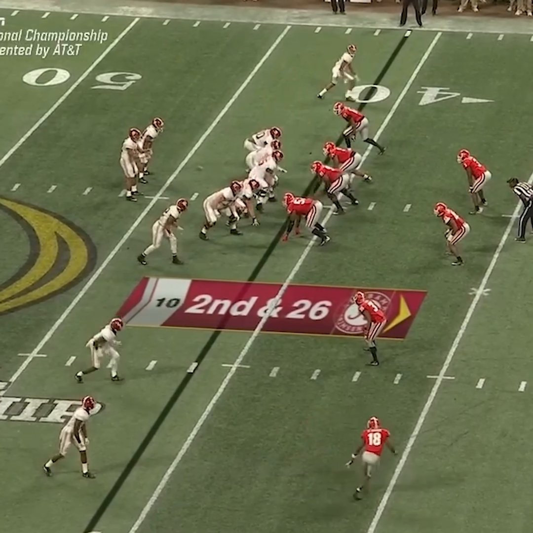 Tua Tagovailoa had his iconic 2nd and 26 play to win the 2018 CFP National Championship game at Mercedes-Benz Stadium 👀 Now he'll play his home games in the same place, sources tell Adam Schefter.