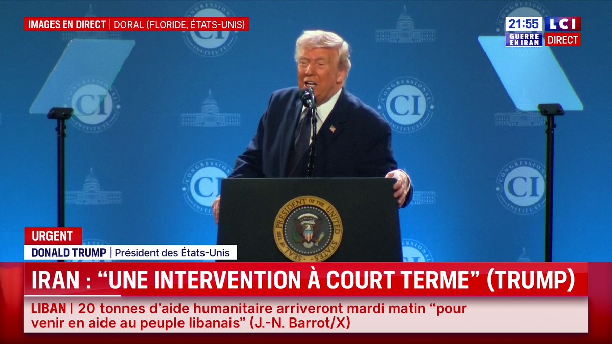 🔴 🇺🇸 Donald Trump au sujet de son mandat : "La première année vient de se terminer, c'est la meilleure première année de tous les mandats des présidents américains."