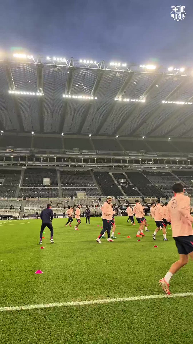 Estamos preparados para mañana. #NewcastleBarça