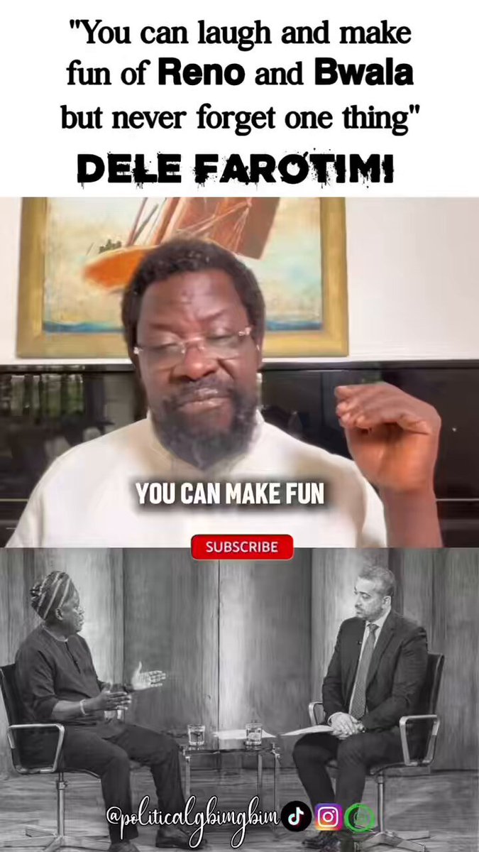 What has turned Daniel Bwala and Reno Omokri into objects of ridicule is their inability to govern themselves— Dele Farotimi