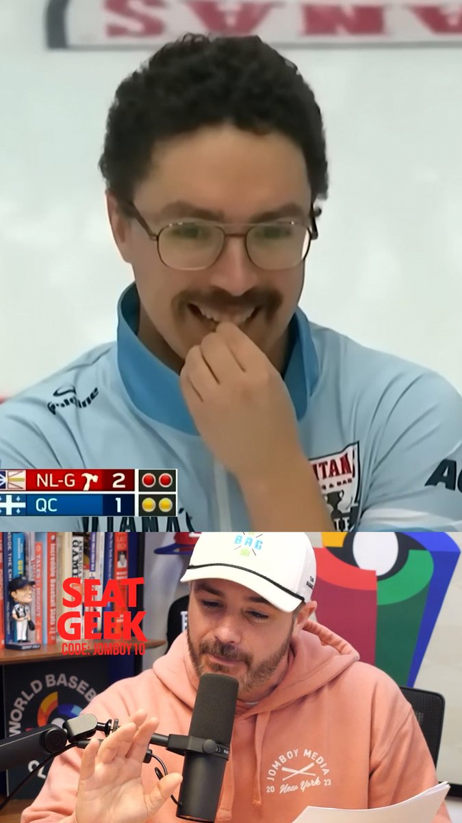 Curler's broom broke while the stone was sliding on the ice, a breakdown