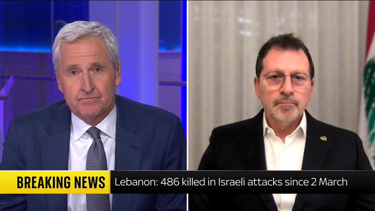 🇱🇧 Lebanon’s displaced persons minister Kamal Shehadi says about 700,000 people have been displaced, and it keeps rising. "Lebanon is bleeding literally and figuratively." At this point, “crisis” should be an understatement.