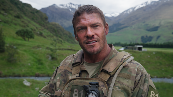 You better believe Alan Ritchson did his own War Machine stunts whenever he had the chance.