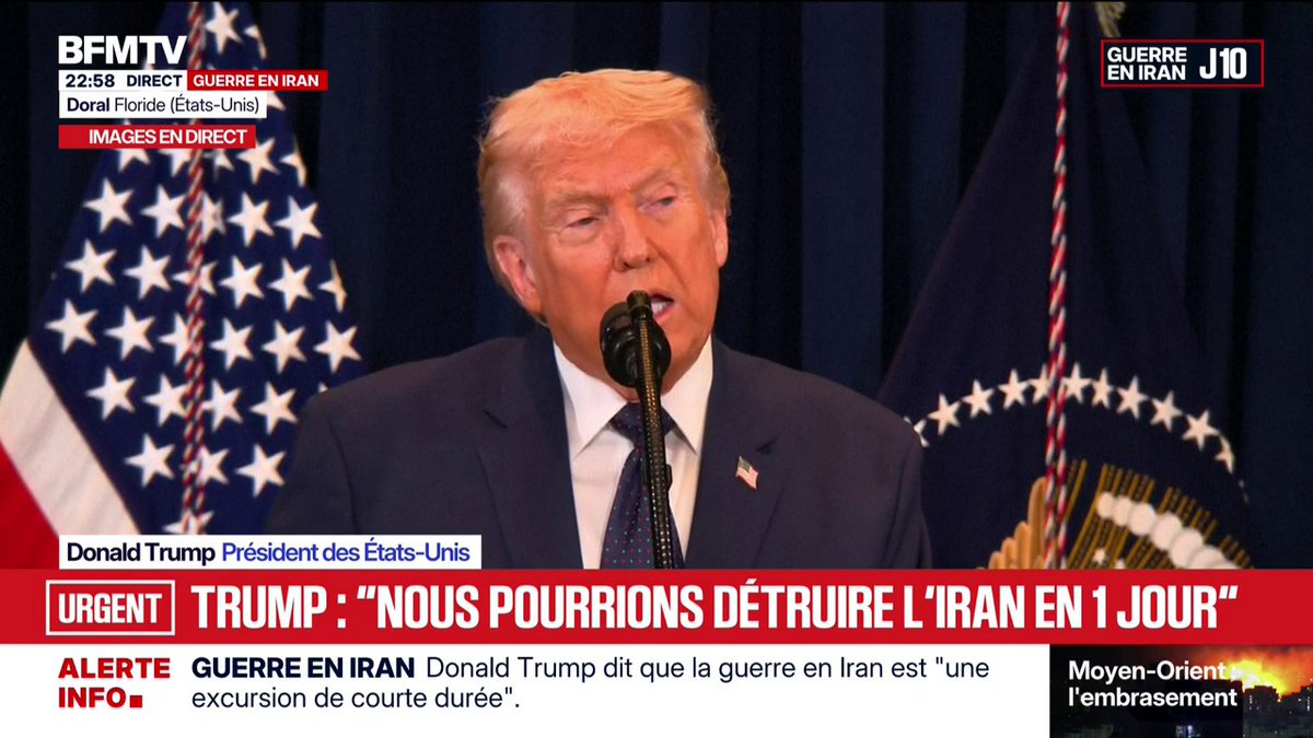 L'Iran aurait "anéanti Israël" sans l'intervention américaine estime Donald Trump