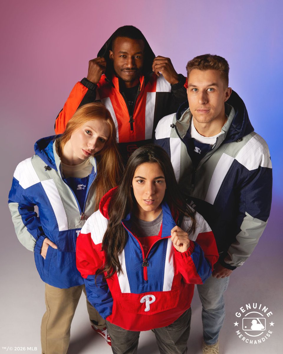 MLB Starter Pullovers are here! Your favorite 90s icon is goin' yard in 12 exclusive teams. Don't sleep, these are gonna be going, going, gone in no time ⚾ Available now: