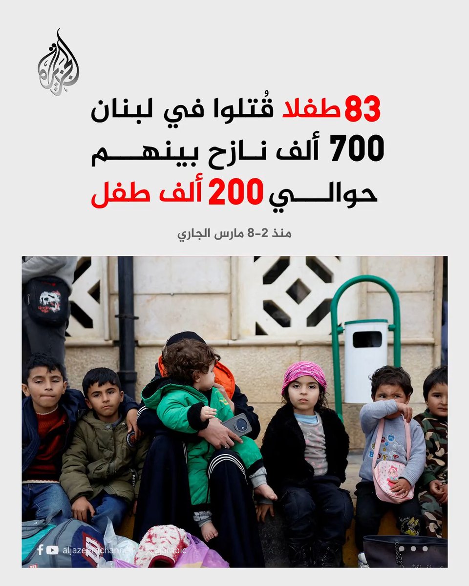 اليونيسيف تنشر حصيلة الانتهاكات بحق الأطفال اللبنانيين منذ 2 مارس 2026 #إنفوغراف