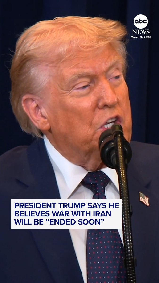 President Trump said he believes the war with Iran is "going to be ended soon." "And if it starts up again, they'll be, they'll be hit even harder," he said of Iran during a press briefing on Monday. Follow live updates: