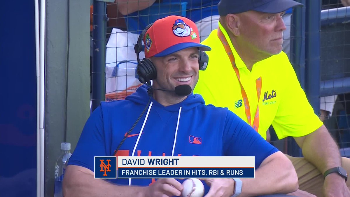 "I literally spent about 30 minutes with Bo right before the game. He was asking some great baseball questions, some great questions about the city of New York. I've become a big Bo Bichette fan" David Wright tells Ron Darling about his conversations with Bo Bichette