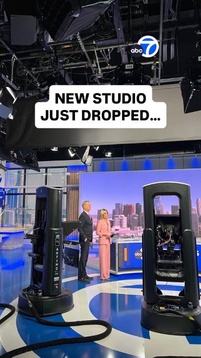 Say hello to our new state-of-the-art set! 😍 Watch it live right now on ABC7!