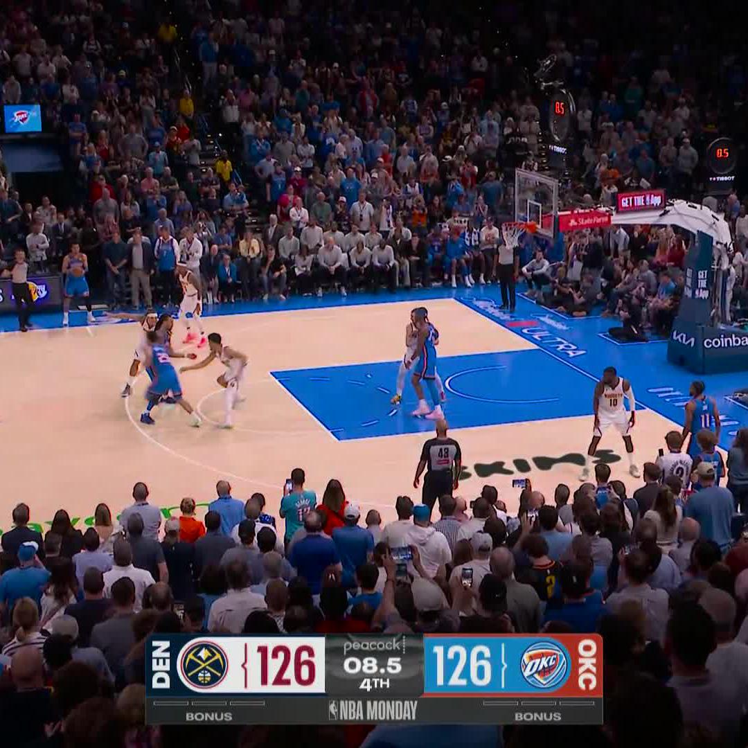 SGA'S STEP BACK 3 GIVES THE THUNDER THE WIN!!!
