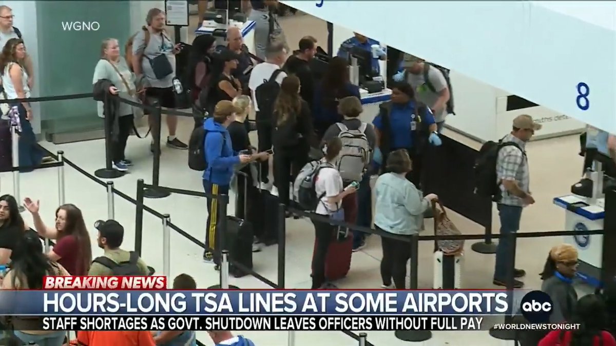 TSA staffing shortages have thrown spring break travel at airports across the U.S. into chaos as travelers wait on line for hours, causing some people to miss their flights. Gio Benitez has more on how the partial government shutdown has impacted travel.
