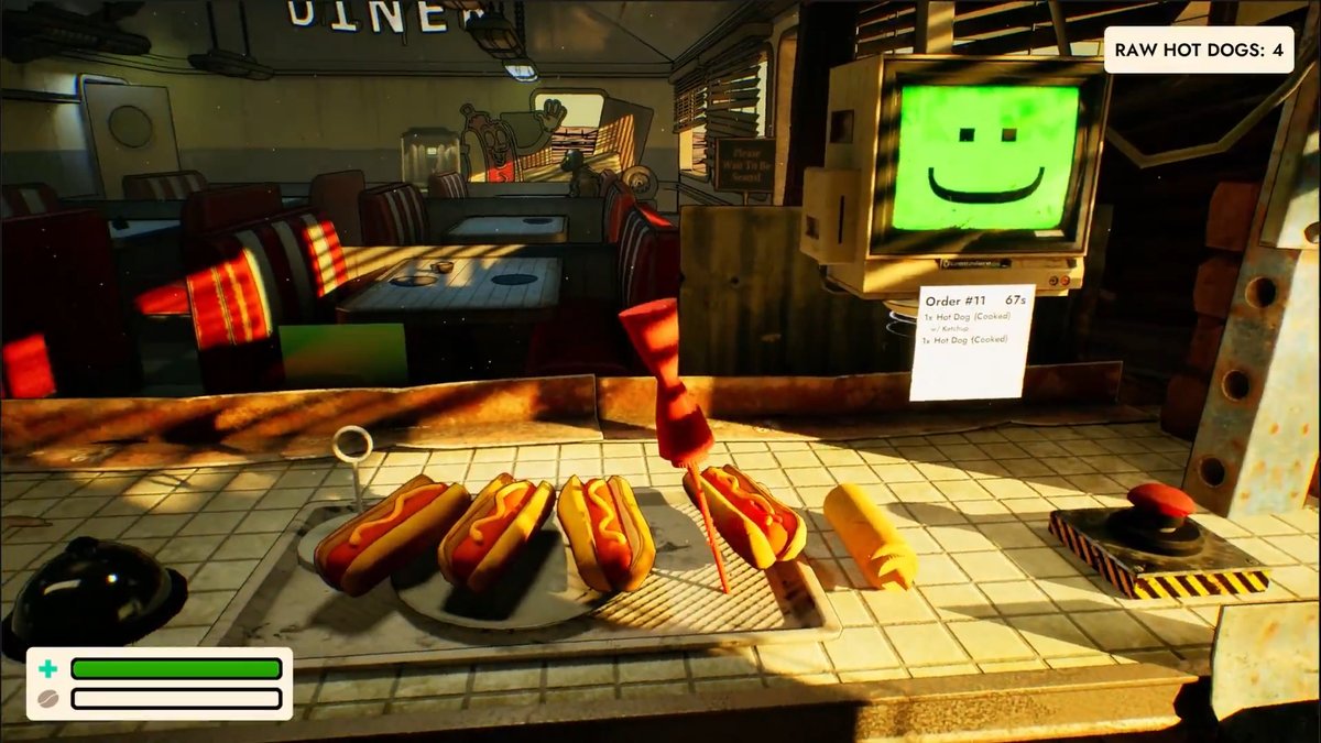 Trailer for 'Doomsday Diner' where you manage the last functioning hot dog diner in a post-apocalyptic world