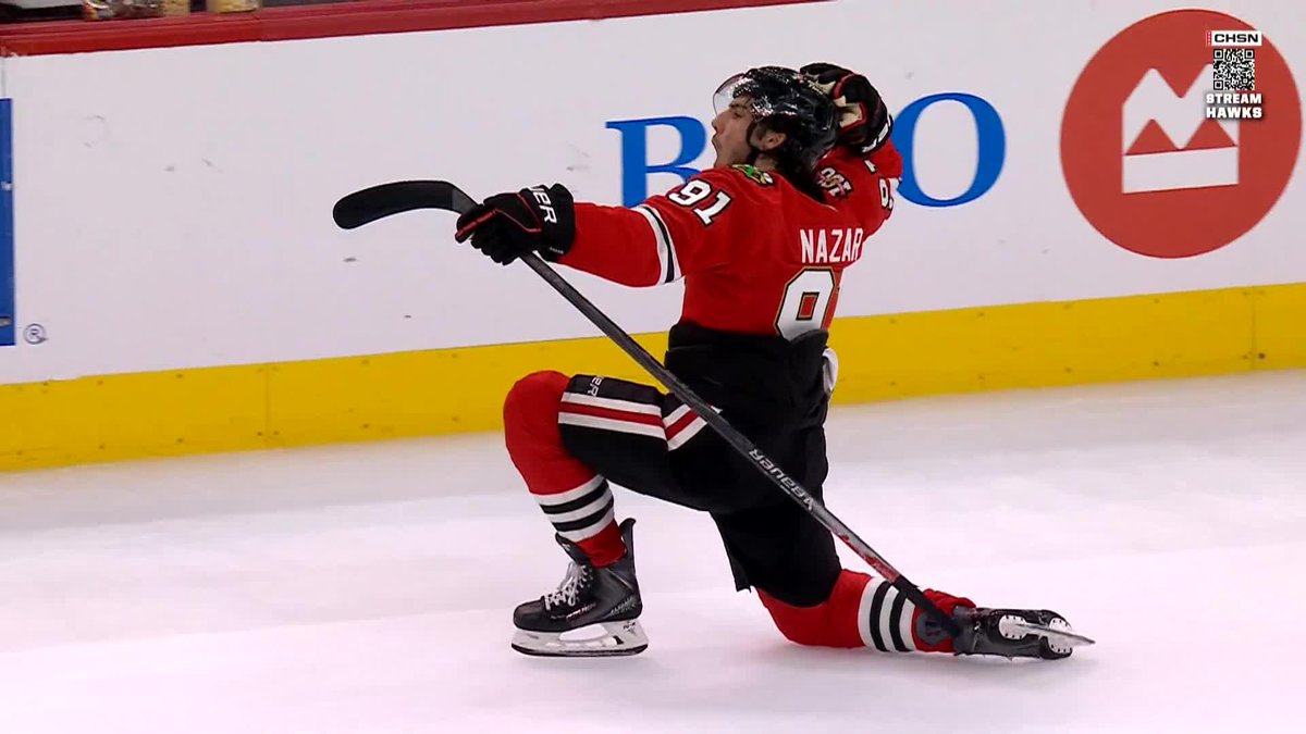 Six points in the last four games for Frank Nazar, who didn't let the fumbled OT breakaway fluster him a minute before ripping in this OT winner. His mojo...seems to be back