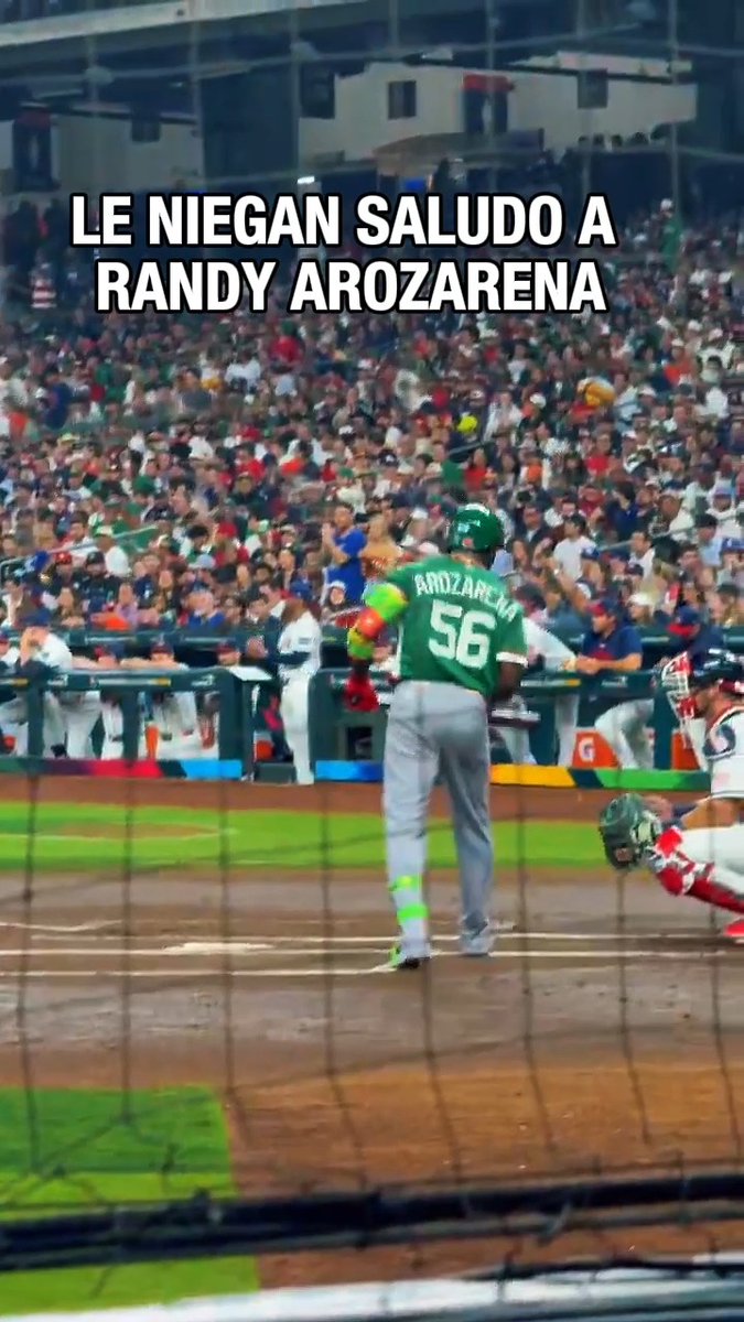 ¡VOLVIÓ A PASAR! 😡 Ahora fue Cal Raleigh, jugador de Estados Unidos y compañero de equipo de Randy Arozarena quien le negó el saludo en el juego ante México ⚾️ 💥 🎥 EvaLaMorte