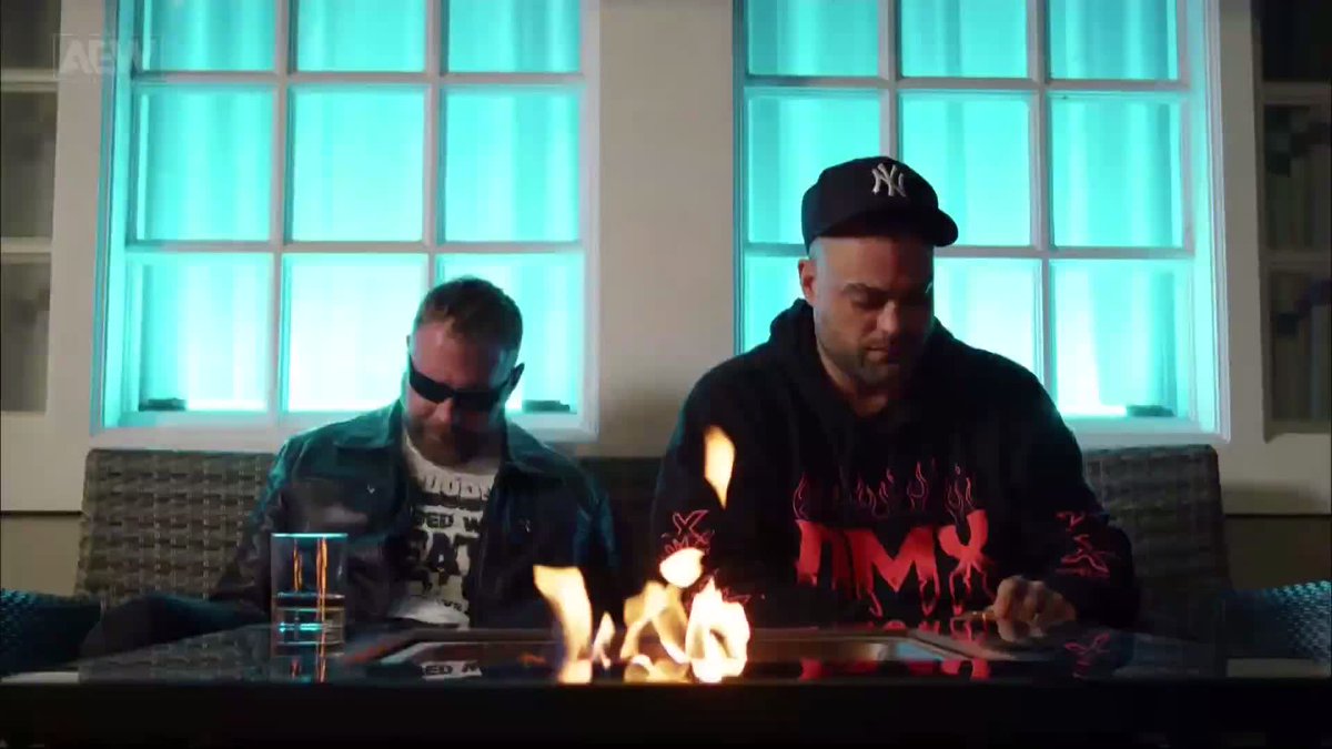 5 years ago today, Jon Moxley & Eddie Kingston cut their first promo together in AEW after the Exploding Barbed Wire Deathmatch. “Impact paid for the bomb, that makes perfect sense.” 😂